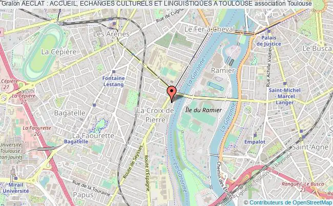 plan association Aeclat : Accueil, Echanges Culturels Et Linguistiques A Toulouse Toulouse