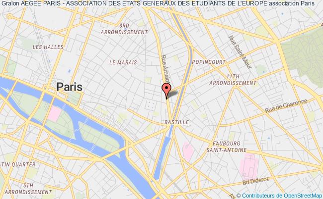 plan association Aegee Paris - Association Des Etats Generaux Des Etudiants De L'europe Paris