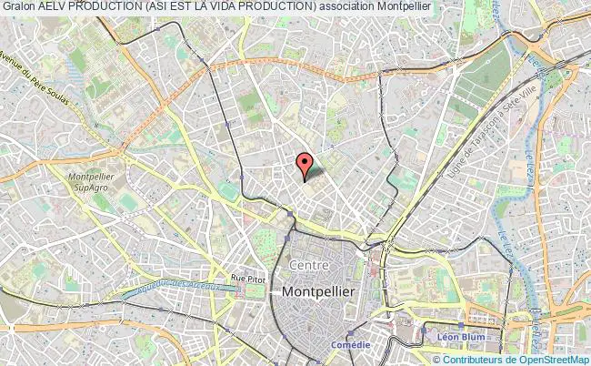 plan association Aelv Production (asi Est La Vida Production) Montpellier