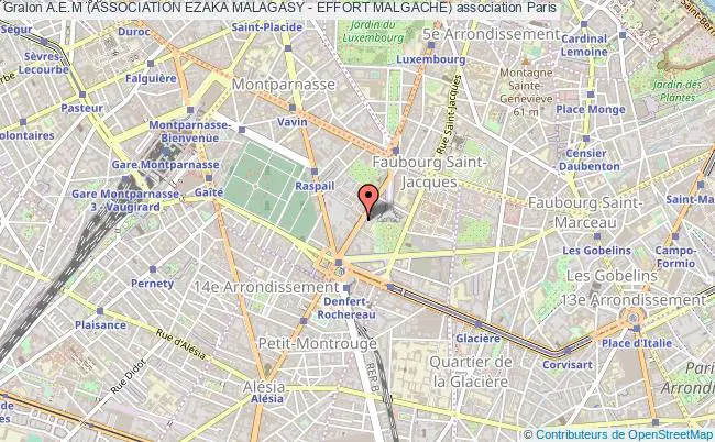 plan association A.e.m (association Ezaka Malagasy - Effort Malgache) Paris