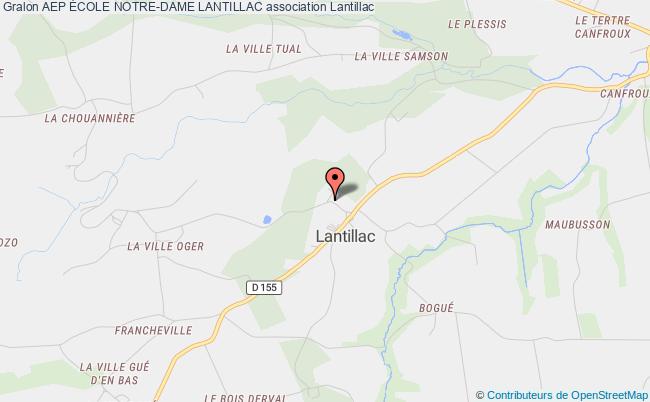 plan association Aep École Notre-dame Lantillac Lantillac