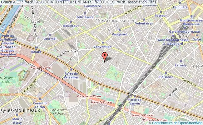 plan association A.e.p.paris, Association Pour Enfants Precoces Paris Paris