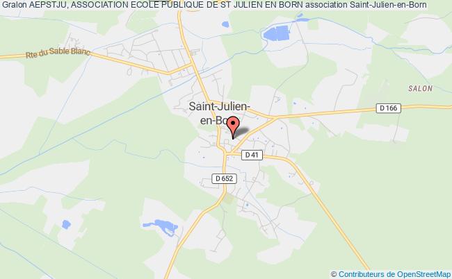 plan association Aepstju, Association Ecole Publique De St Julien En Born Saint-Julien-en-Born
