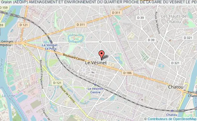 plan association (aeqvp) Amenagement Et Environnement Du Quartier Proche De La Gare Du Vesinet Le Pecq Vésinet