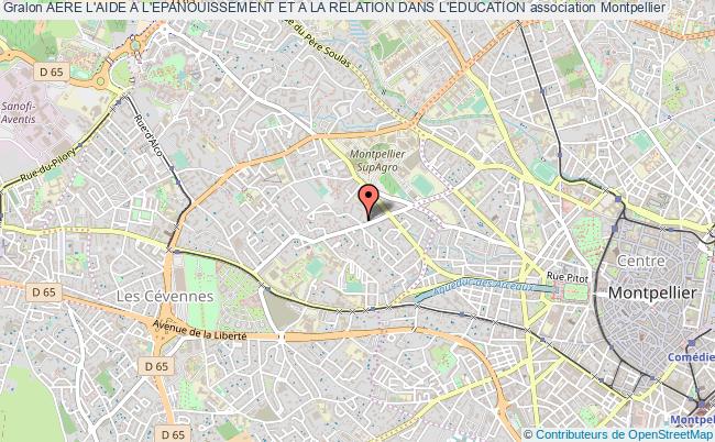 plan association Aere L'aide A L'epanouissement Et A La Relation Dans L'education Montpellier