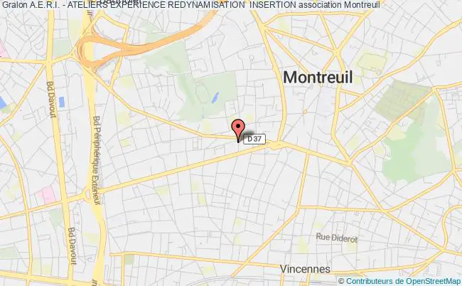 plan association A.e.r.i. - Ateliers Experience Redynamisation  Insertion Montreuil