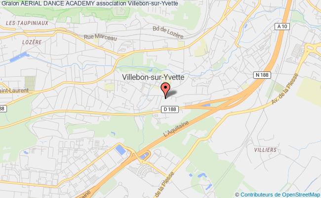 plan association Aerial Dance Academy Villebon-sur-Yvette