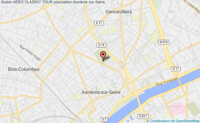 plan association AÉro Classic' Tour Asnières-sur-Seine
