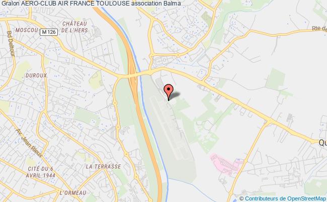 plan association Aero-club Air France Toulouse Balma