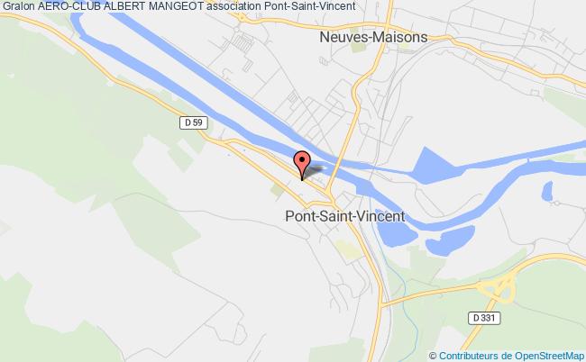 plan association Aero-club Albert Mangeot Pont-Saint-Vincent