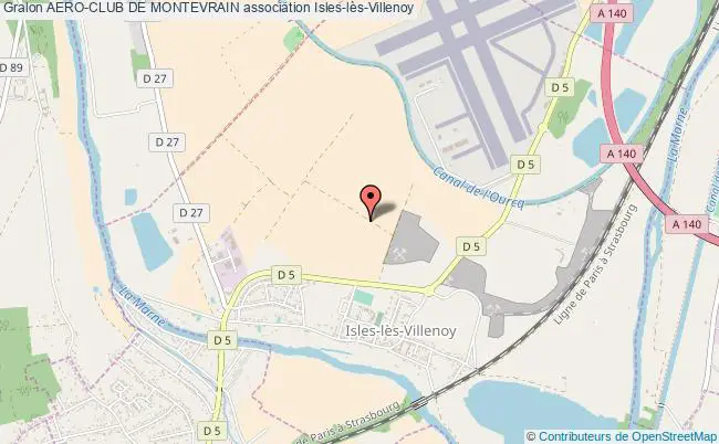 plan association Aero-club De Montevrain Isles-lès-Villenoy