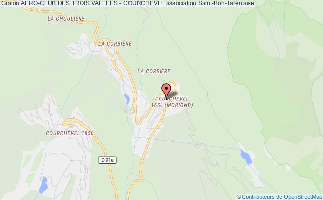 plan association Aero-club Des Trois Vallees - Courchevel Saint-Bon-Tarentaise