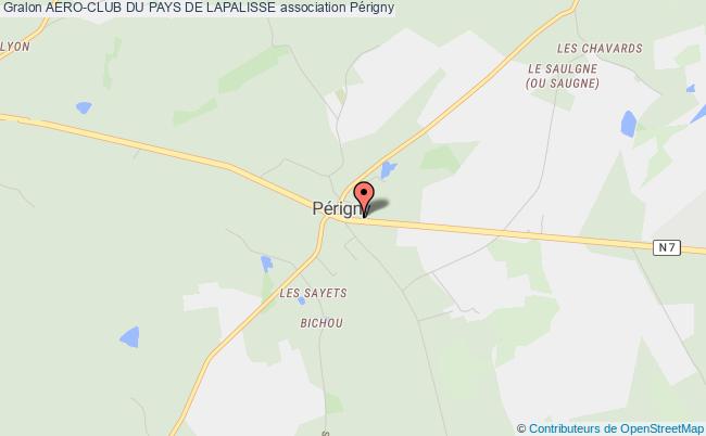 plan association Aero-club Du Pays De Lapalisse Périgny