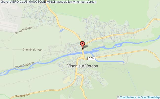 plan association Aero-club Manosque-vinon Vinon-sur-Verdon