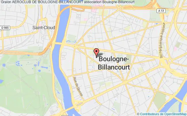 plan association Aeroclub De Boulogne-billancourt Boulogne-Billancourt