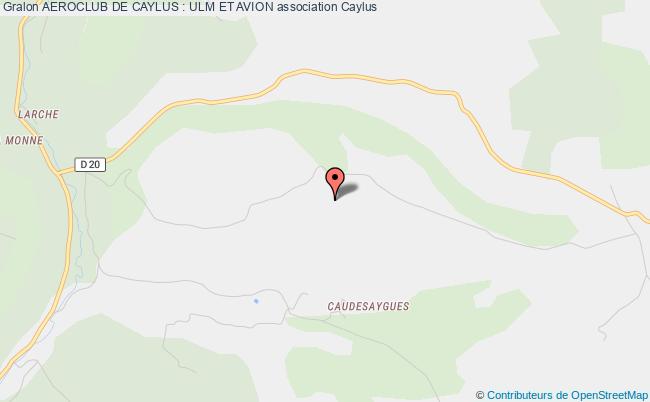 plan association Aeroclub De Caylus : Ulm Et Avion 