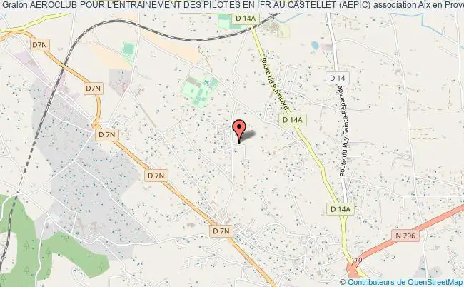 plan association Aeroclub Pour L'entrainement Des Pilotes En Ifr Au Castellet (aepic) Aix-en-Provence