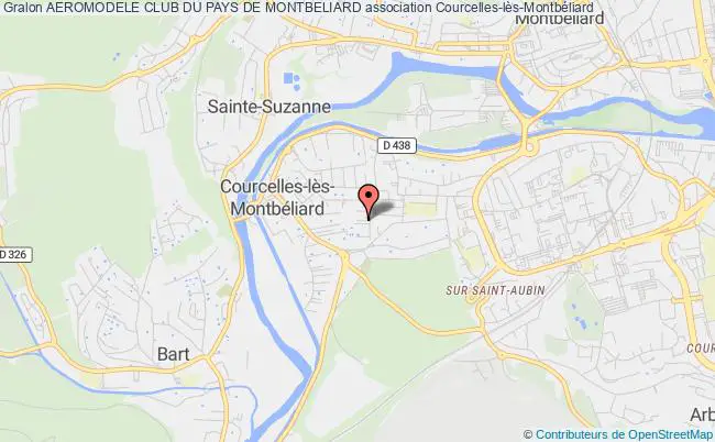 plan association Aeromodele Club Du Pays De Montbeliard Courcelles-lès-Montbéliard