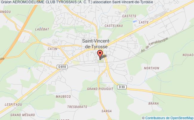 plan association Aeromodelisme Club Tyrossais (a. C. T.) Saint-Vincent-de-Tyrosse