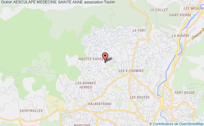 plan association Aesculape Medecine Sainte Anne Toulon