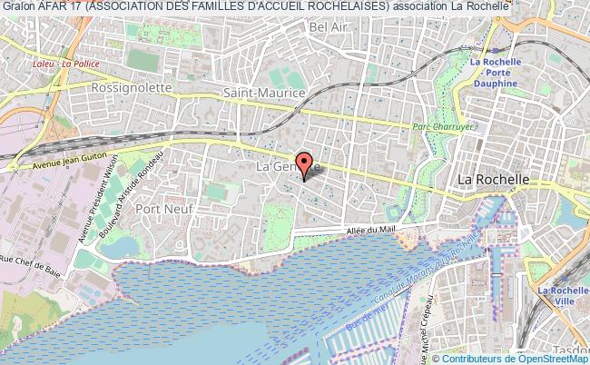 plan association Afar 17 (association Des Familles D'accueil Rochelaises) La    Rochelle