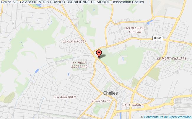 plan association A.f.b.a Association Franco BrÉsilienne De Airsoft Chelles