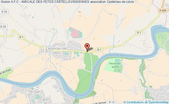 plan association A.f.c - Amicale Des Fetes Castellevissiennes Castelnau-de-Lévis