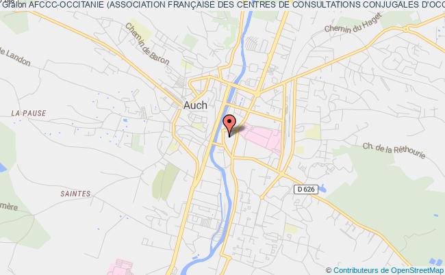 plan association Afccc-occitanie (association FranÇaise Des Centres De Consultations Conjugales D'occitanie) Auch