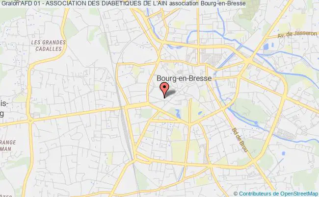 plan association Afd 01 - Association Des Diabetiques De L'ain Bourg-en-Bresse