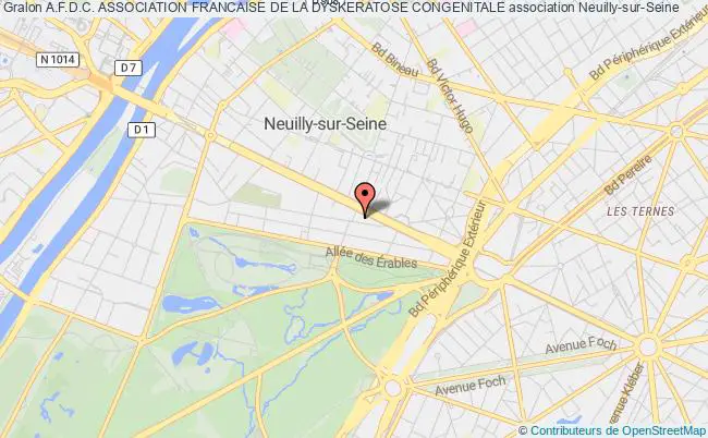 plan association A.f.d.c. Association Francaise De La Dyskeratose Congenitale Neuilly-sur-Seine