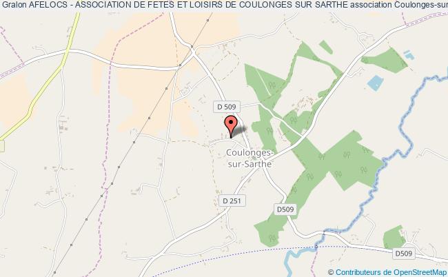 plan association Afelocs - Association De Fetes Et Loisirs De Coulonges Sur Sarthe Coulonges-sur-Sarthe