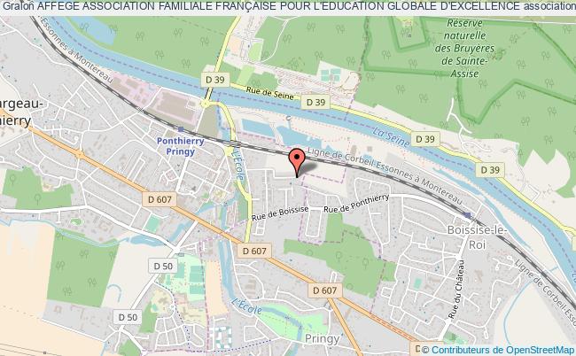 plan association Affege Association Familiale FranÇaise Pour L'education Globale D'excellence Saint-Fargeau-Ponthierry