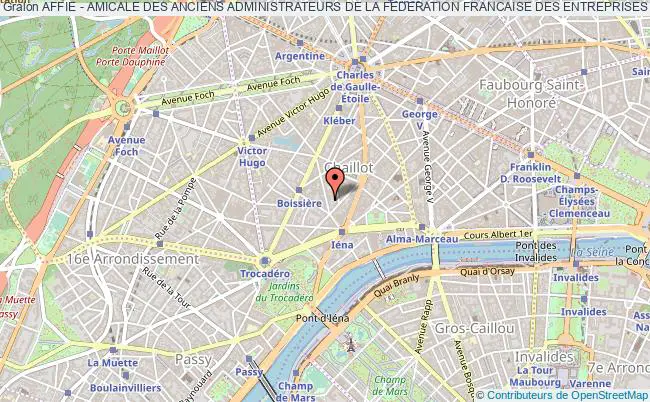 plan association Affie - Amicale Des Anciens Administrateurs De La Federation Francaise Des Entreprises De Genie Electrique Et Energetique Paris