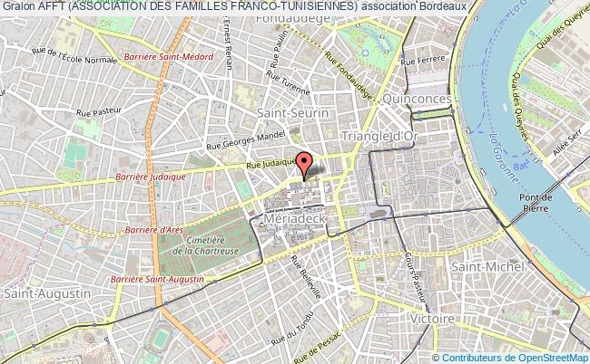 plan association Afft (association Des Familles Franco-tunisiennes) Bordeaux