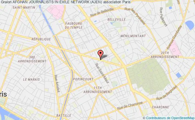 plan association Afghan Journalists In Exile Network (ajen) Paris