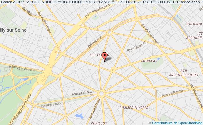 plan association Afipp - Association Francophone Pour L'image Et La Posture Professionnelle Paris