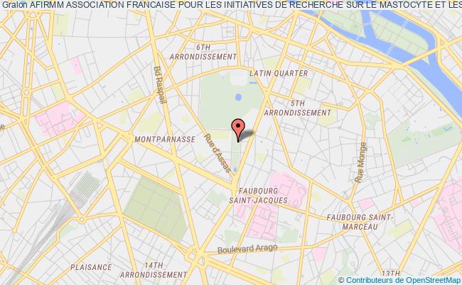 plan association Afirmm Association Francaise Pour Les Initiatives De Recherche Sur Le Mastocyte Et Les Mastocytoses Paris