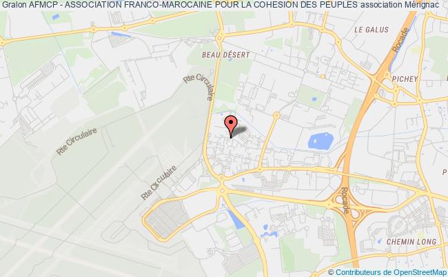 plan association Afmcp - Association Franco-marocaine Pour La Cohesion Des Peuples Mérignac
