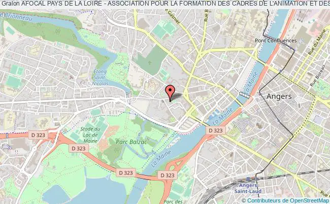 plan association Afocal Pays De La Loire - Association Pour La Formation Des Cadres De L'animation Et Des Loisirs Angers