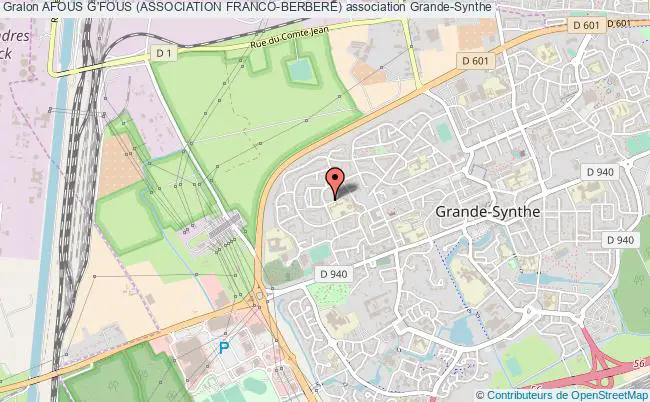 plan association Afous G'fous (association Franco-berbere) Grande-Synthe