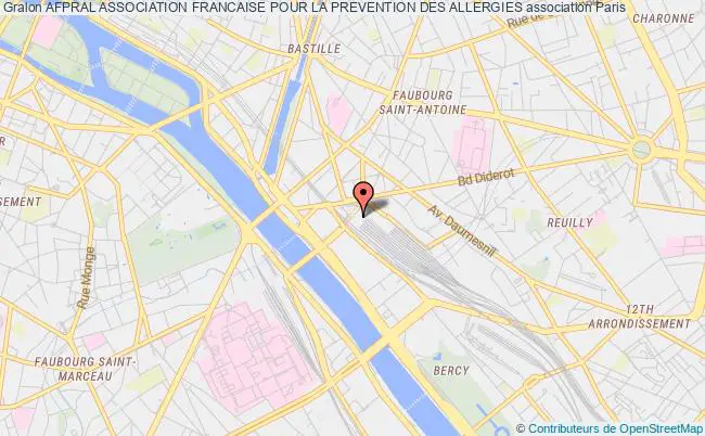 plan association Afpral Association Francaise Pour La Prevention Des Allergies Paris