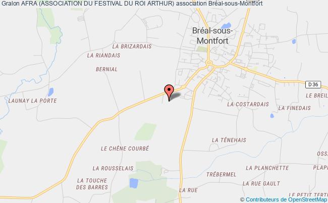 plan association Afra (association Du Festival Du Roi Arthur) Bréal-sous-Montfort