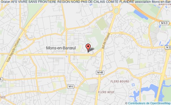 plan association Afs Vivre Sans Frontiere Region Nord Pas-de-calais Comite Flandre Mons-en-Baroeul