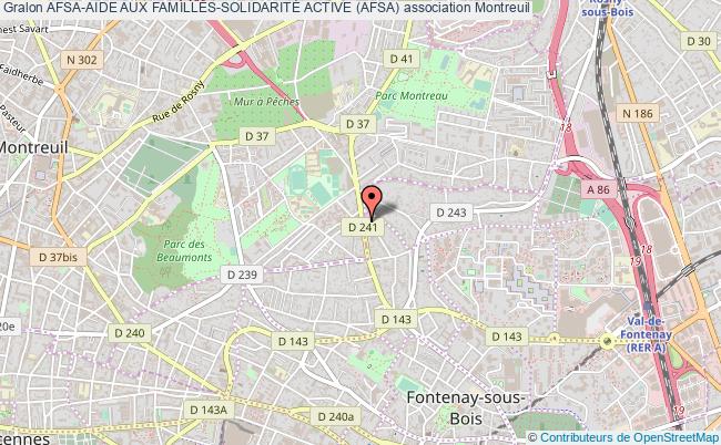 plan association Afsa-aide Aux Familles-solidaritÉ Active (afsa) Montreuil