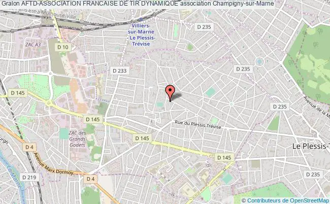 plan association Aftd-association Francaise De Tir Dynamique Champigny-sur-Marne