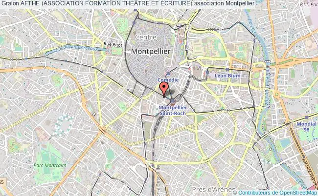 plan association Afthe (association Formation ThÉÂtre Et Écriture) Montpellier