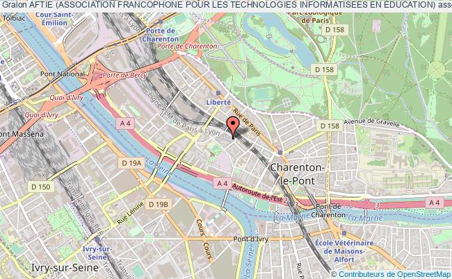 plan association Aftie (association Francophone Pour Les Technologies Informatisees En Éducation) Charenton-le-Pont