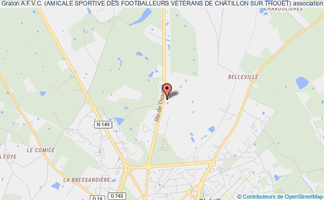 plan association A.f.v.c. (amicale Sportive Des Footballeurs VÉtÉrans De ChÂtillon Sur Thouet) Châtillon-sur-Thouet