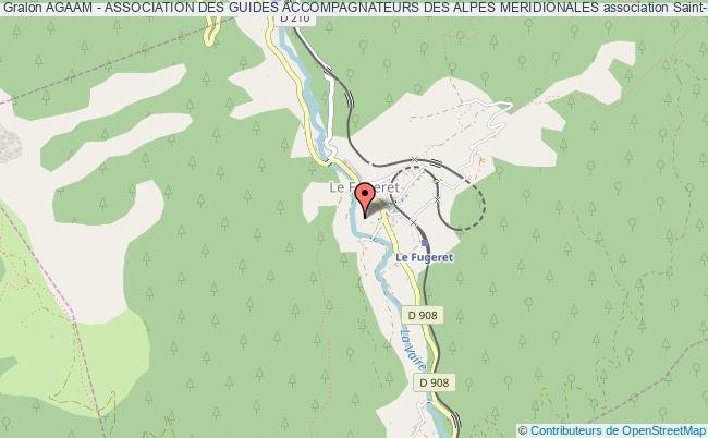 plan association Agaam - Association Des Guides Accompagnateurs Des Alpes Meridionales Saint-Martin-Vésubie