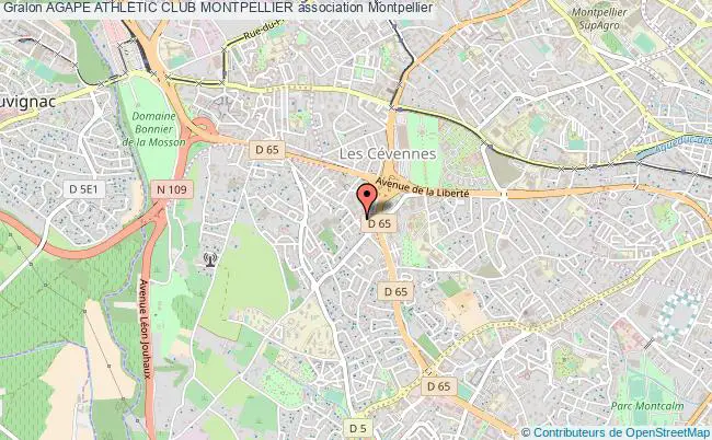 plan association Agape Athletic Club Montpellier Montpellier